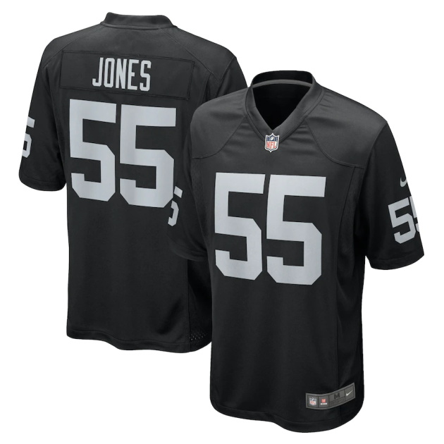 mens nike chandler jones black las vegas raiders game jersey